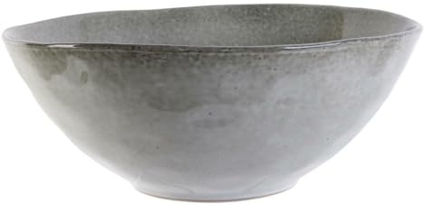 HowHomely Saladier 3 l gris – Grand bol en céramique, bol de service moderne, saladier en céramique pour salade, fruits, pâtes, plats chauds