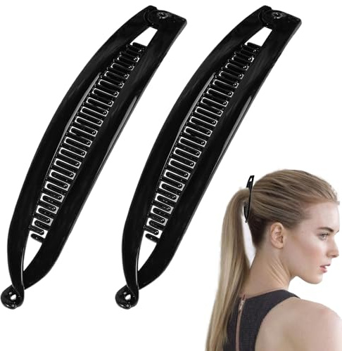 Pince À Cheveux Banane Coiffure Classique Effet 2X à Tenue Forte et | Peignes à Clipser Accessoires cheveux classiques pour femmes et filles