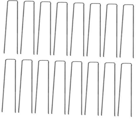 MOTHNUR 50 pièces Piquets de Fixation Agrafes pour Gazon Synthétique Épingles Robustes pour Toile de Paillage et Jardin Installation Facile Durabilité Anti- Usage Extérieur Polyvalent