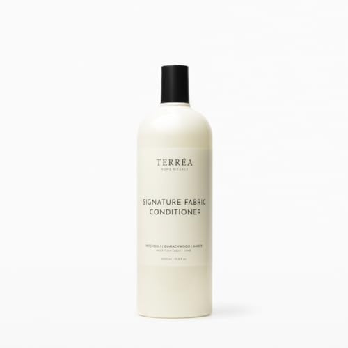Terreà Signature Fabric Conditioner 1000 ml – Eco-Friendly Amber · Guaiacwood · Patchouli Fabric Softener, Plant-Based & Biodegradable, Long-Lasting Softness & Anti-Static Laundry Treatment