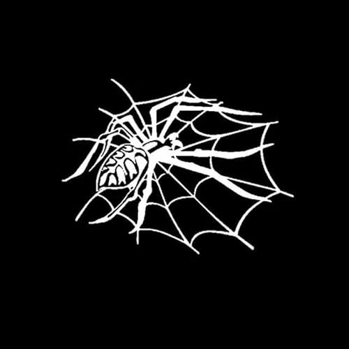 Pegatina Vinílica de Halloween de Telarañas 18cm x 14cm para Moto, Bicicleta, Portátil, Nevera, Teléfono Móvil, Casco, Decoración