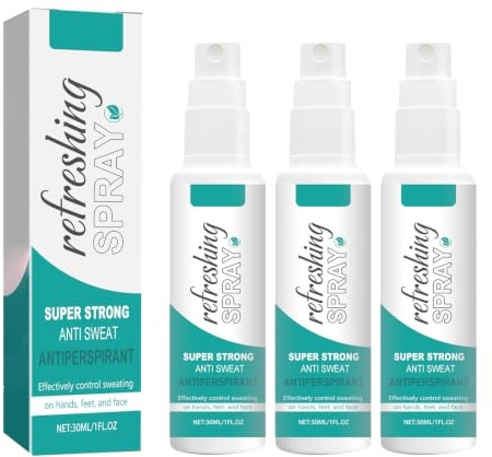 Antitranspirant-Gel & -Spray, 50 ml, langanhaltendes Anti-Schweiß-Deodorant für Männer und Frauen, effektive Schweiß- und Geruchskontrolle für Hände, Gesicht, Kopf, Achseln und den ganzen Körper (3)