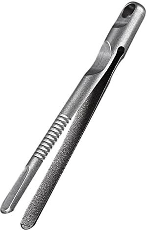 Mumuve Mini Titanium Alloy Tweezers Portable EDC Tweezers Survival Pick Up Tweezers CNC Outdoor Gadget Tool for Camping Travel