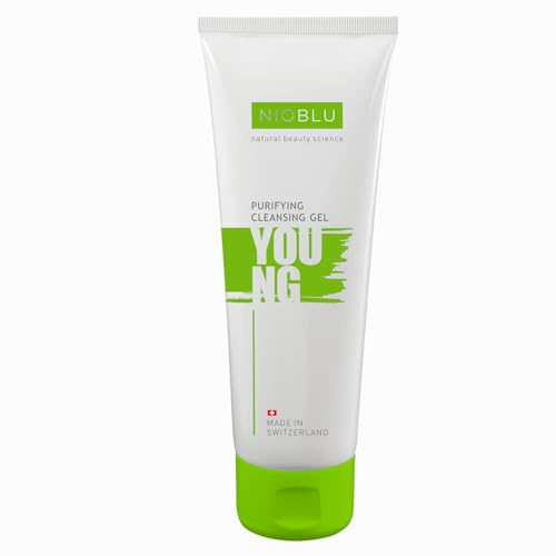 Nioblu – Purifying Cleansing Gel – Sanfte Reinigung – Entfernt Make-up und Unreinheiten – Beruhigt und spendet Feuchtigkeit – Für normale, Misch- und fettige Haut – Natürliche Inhaltsstoffe – 100 ml