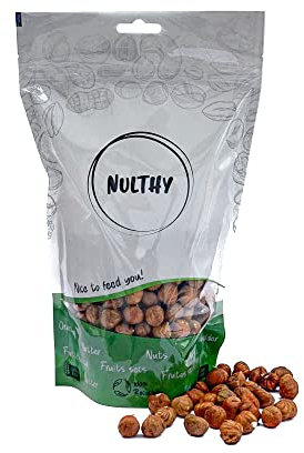 NULTHY - 500G Avellana Natural BIO - Frutos Secos Naturales - Frutos Secos BIO - Cultivo Ecológico - Sin Gluten - Vegano