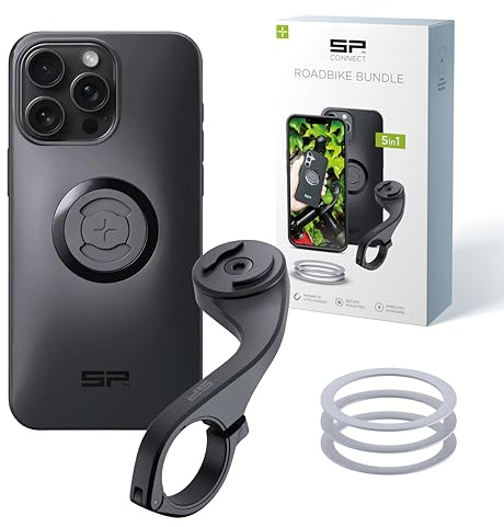 SP CONNECT Road Bike Bundle kompatibel mit iPhone 15 Pro Max |SPC+|Handyhalter für Road Bike| Fahrrad Handy Halterung Gadget