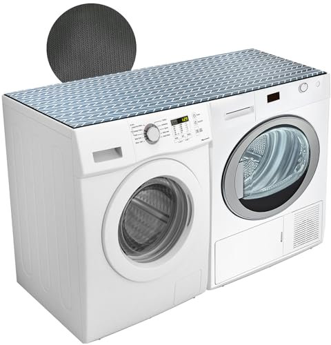 TANTOPALE 137WADC Housse de protection antidérapante pour machine à laver et sèche-linge en diatomite 137 x 70 cm