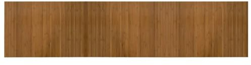 vidaXL Teppich Rechteckig Braun 70x300 cm Bambus