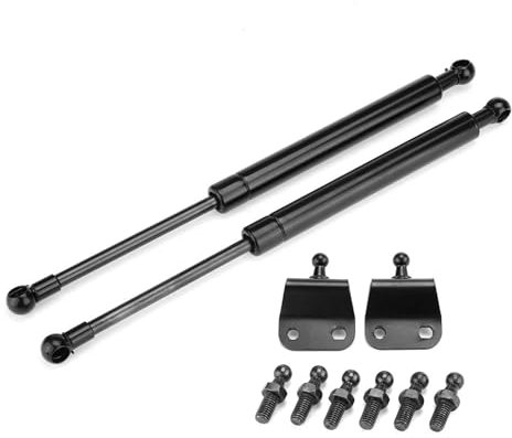 HONGSHIZI Gasfeder Stoßdämpfer Auto-Gasfeder-Unterstützung Gasdruckfedern Kofferraum Motorhaube Wohnwagen Türen Fenster Luken Boot Bus 2 Stück 600 N 300 Mm Gasdruckfedern