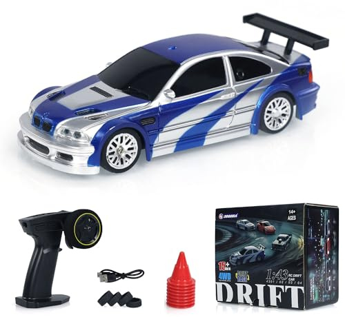 TOUCAN RC HOBBY Ferngesteuertes Auto 1:43 RC Drift Car 4WD Funksteuerung Drift Car RC Auto Mini mit Lights