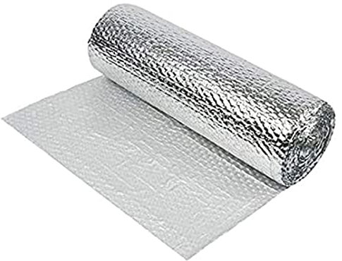 Rollo aislante de lámina reflectora para radiador, para paredes, suelos, techos, envoltura aislante, lámina de burbujas, lámina aislante para radiador, ahorro de energía, autoadhesiva (1 x 8 m)