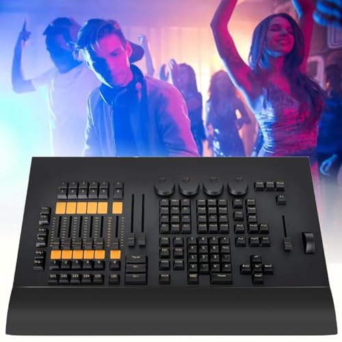 Controlador de luz DMX 512, controlador Command Wing, consola mezcladora de luces de escenario, consola de iluminación de escenario con controlador de luces de DJ, 2048 parámetros Fader Wing for DJ