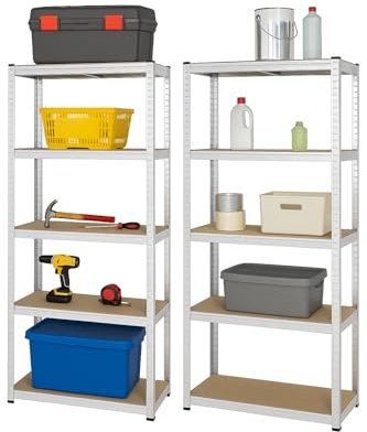 Pro&Basics 2er Pack Schwerlastregal 875KG Traglast 180x90x40cm Metallregal