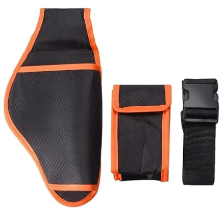 Garden Electric Pruning Shear Waist Bag With Battery Storage Box With Belt Portable Outdoor Shear Scissor Storage Tools Bag(Type 04)