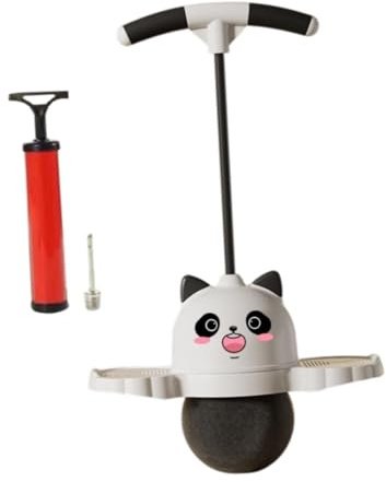 BHFZIAP Pogo-Ball in Panda-Form, mit Griff, für Kinder, Pogo-Stick-Sprung für Spielplatz, Weiß