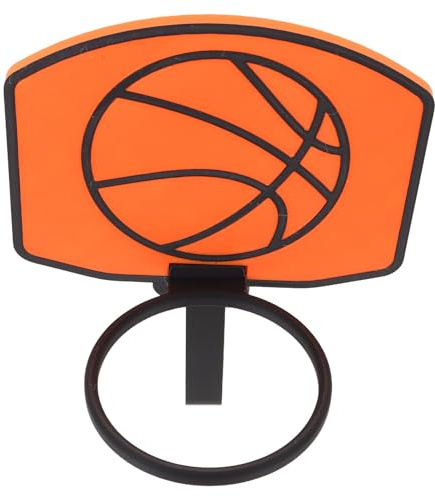 Mini Clip Trash Hoop Orange Plastic Decoration for Waste Paper Basket | Bedroom and Office Use, Universal Fit, Fun Interactive Design, Sleek Elegant Finish