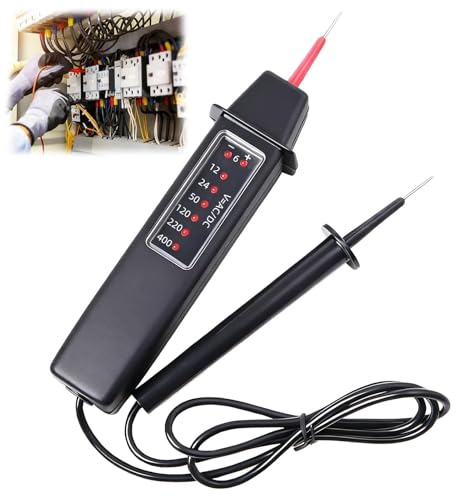 Testeur de Tension Bipolaire 6V - 400v (AC) 6V - 500v (DC) avec Affichage