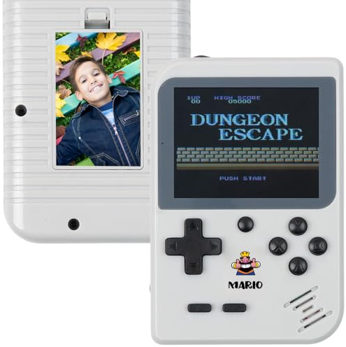 Wanapix | Consola Retro Portátil Personalizada | 256 Videojuegos Clásicos | Gráficos 8 bits a Color | Funciona con Batería y se Carga con Cable USB-C | Clash