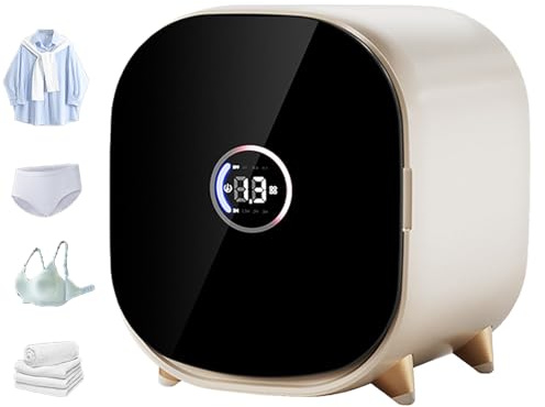 Asciugatrice Piccola, Asciugatrice Portatile A Condensazione Con 2 Modalità Di Asciugatura E Pannello Porta Touch A Led Con Funzionamento Intelligente, Ventola Con Cottura Rapida In 30 Minuti