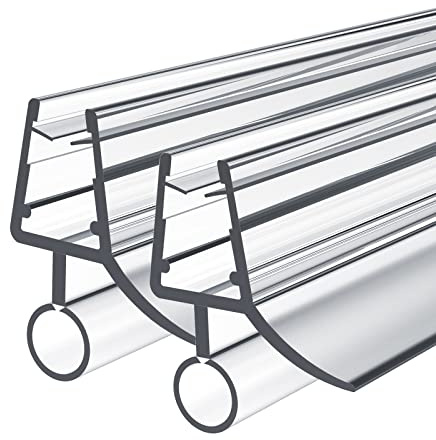 Heilmetz Duschdichtung, 2 x 80cm Ersatzdichtung Duschtür für Duschtür Glasstärken von 7-8mm, Wasserabweiser Duschtür Dichtung oder Duschkabinen-Dichtung für Duschkabine & Glastüren