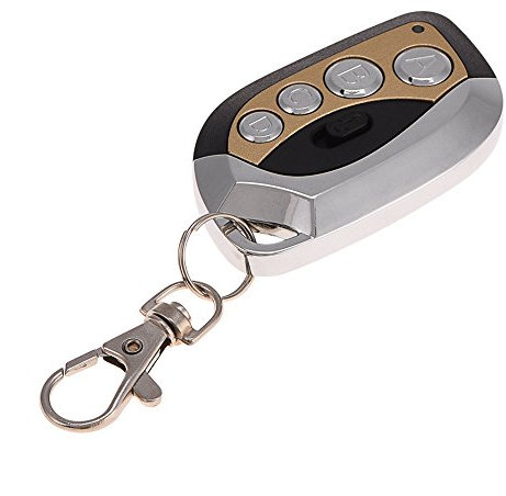 Duplicateur de Télécommande sans Fil,Télécommande Portail Copie,433 92MHz Clonage Électrique Clonage Universel Duplicateur Clé Fob pour Porte de Garage (Or)