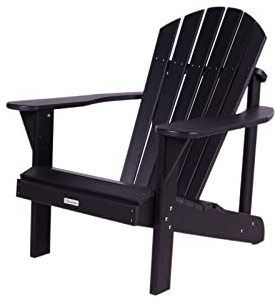 MaximaVida Adirondack Gartenstuhl Montreal schwarz Kunststoff- the original