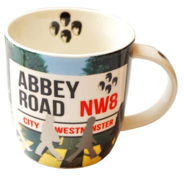 Famous 4 Abbey Road - Tazza da tè e caffè, con coperchio