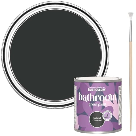 Rust-Oleum Mould-Resistant Black Bathroom Grout Paint -Natural Charcoal (Black) 250ml