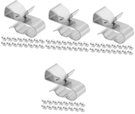 PartyKindom 100stücke Solar Panel Kabelclips Photovoltaik Kabelklemmen Für Effektives Kabelmanagement Wetterfestes Design Einfache Installation Kompakt Und Leicht Schützt Kabel Vor