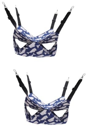 Yardwe 2 Stück Hamster Hängematte Igelkäfig Hängematte Katzen Hängematte Katzen Hängematte Eichhörnchen Käfig Hängematte Meerschweinchen Hängematte Eichhörnchen Hängematte Igel