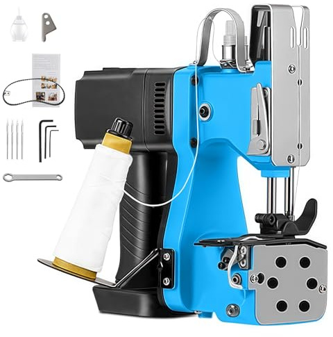 Tragbare Nähmaschine Akku Nähmaschine für Makita 18V Akku | Akku Sacknähmaschine Elektrische Beutelverschließmaschine Abdichtmaschine für Gewebesack Papiersack Jutesack Getreidesack