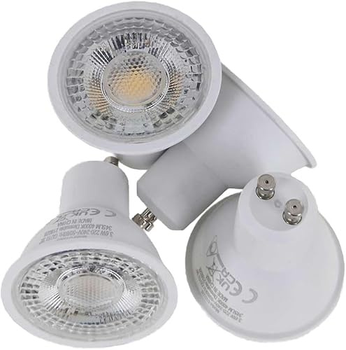 LED GU10 Spotlight Bulb 2.4W (35W Replacement) - Energy Efficient Light Bulb - Pack of 4 LED Bulbs (Cool White - 35W Equivalent)