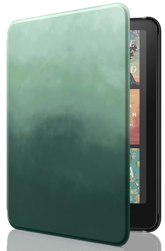 MoKo Hülle für 7 Kindle Paperwhite 12. Gen& Colorsoft, Kiefern Grün | Leichte Schutzhülle，Auto Aktiv-/Ruhemodus, wasserdichte Schutzhülle,für Kindle Paperwhite 12.Gen& Kindle Colorsoft 1st 2024