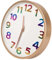 Crosstime Funk Wanduhr, Funkuhr Wand mit 3D Große Bunt Zahlen, Modern Wanduhren für Kinderzimmer Mädchenzimmer Schule, 30cm