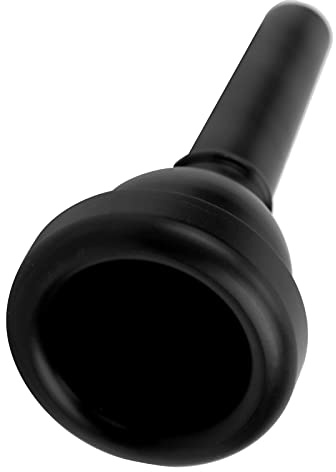 Professionell Lätt Trombon Munstycke ABS för Nybörjare och Avancerade Spelare - Small Shank Trombone Mouth - Trombone Mouthpieces (Svart)