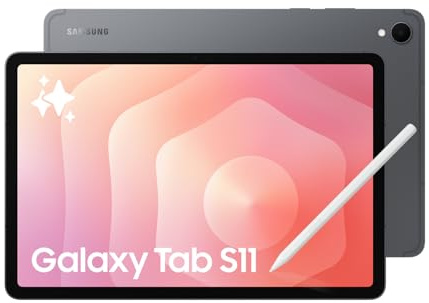 Samsung Galaxy Tab S11 (CAD-Version und Garantie) - Graphit, 128 GB, Android-Tablet mit 11 Zoll, Galaxy AI-Verbesserungen, AMOLED-Display mit 120 Hz, Dex-Modus, überarbeiteter S-Stift im Lieferumfang