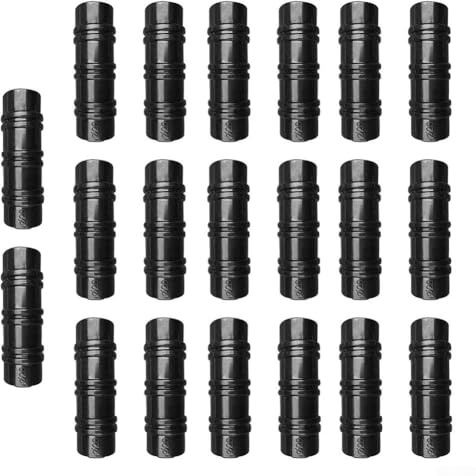 Confezione da 20 morsetti per pellicola per serre, in ABS+PC, clip per tubi per telaio da giardino, tunnel, paletti, diametro 19-33 mm, clip connettore nero (32 mm)
