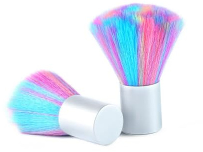 ARTSEWPLY 2pcs Nail Art Dust Brush Set with Nylon Bristles for Manicure and Cosmetic Powder, Easy to Carry and Comfortable Touch, for Personal DIY Nail Products at Home