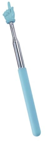 KIXZSAZ Puntero de Dedo retráctil telescópico, Duradero, Resistente al Agua, Longitud Ajustable, práctico para Profesores. El Puntero de Mano está Hecho Metal. telescópico para Profesores.