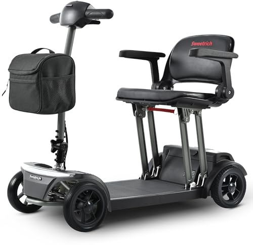 FUNEBIKE Mobilitätshilfe für Senioren Leichter 19 kg 20 km Reichweite, herausnehmbarer 20Ah-Lithium Batterie, LED-Beleuchtung elektromagnetischer Bremse ideal für Senioren.