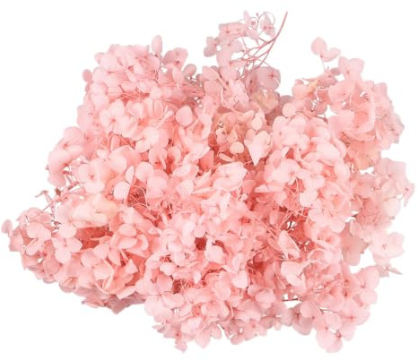 jojofuny Fiori Secchi di Idrangea Rosa Eleganti per Decorazioni Fai da Te di Matrimoni e Feste, Petali Naturali 20g per Addobbi Raffinati e Unici