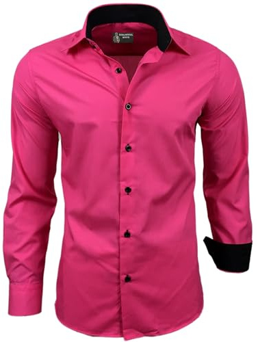 Subliminal Mode Chemise Homme Manches Longues | Coupe Classique | Confortable et Facile à Entretenir | Idéale pour Le Bureau et Sorties Décontractées