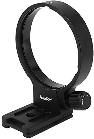 Haoge Lens Collar Foot Tripod Mount Ring B (W) for Canon EF 300mm f/4L IS USM, EF 35-350mm f/3.5-5.6L USM, EF 100-400mm f/4.5-5.6L IS USM, EF 70-200mm f/2.8L USM & IS & IS II & IS III Arca Plate