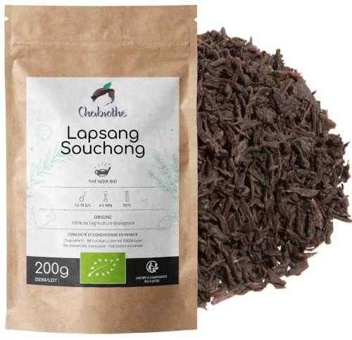 Chabiothé - Thé Fumé Lapsang Souchong Bio 200g - conditionné en France