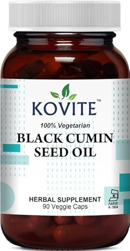 Kovite Black Cumin Seed Oil 500 mg Liquid Capsules - 90 Capsules