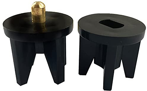 Lihopefe Universal-Ersatz-Montageklammern für Außen-Sonnenschutz, Rollos, für drinnen und draußen (schwarz, 28 mm Kupplungsstecker)