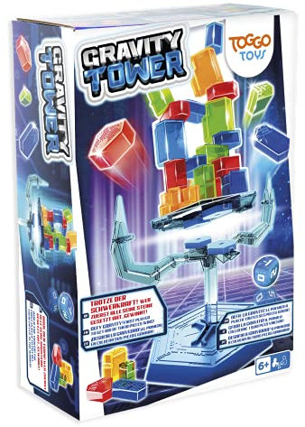 Play Fun BY IMC Toys Gravity Tower | Costruisci Una Torre con Blocchi su Una Base Galleggiante instabile, sfidando la gravità - Divertente Gioco educativo e di abilità per Bambini dai 6 Anni in su