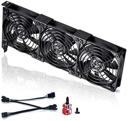 ‌SCCCF Graphics Card Cooler with Dual 90mm & 92mm PWM Fans - PCI Slot Mountable VGA/GPU Cooling System, High Airflow Quiet Cooling