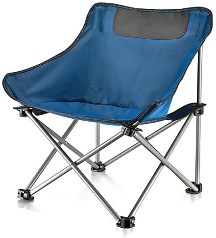 DMCE Ultraleichter Faltbarer Tragbarer Rucksackstuhl Mit Tragetasche Verbreitern,Für Reisen Outdoor Camp Beach Angeln,Campingstuhl-Blau 60x45x66cm(24x18x26inch)