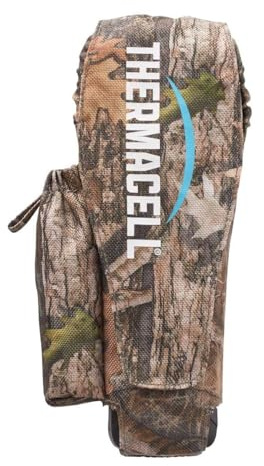 Thermacell Holster Camouflage für MR-300 MR-350 MR-450 - Robustes Nylon Mückenabwehr Holster mit Clip & Zusatzfächern für Gaspatronen und Wirkstoffplättchen - ohne Gerät, Camouflage